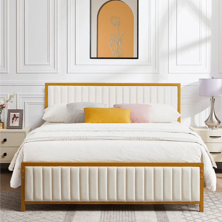 Mercer41 Geneta Upholstered Bed Frame
